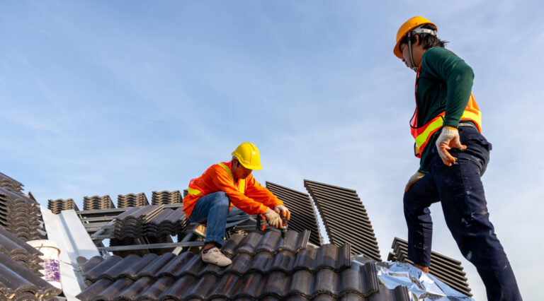 Roof maintenance and restoration project by expert roofing team