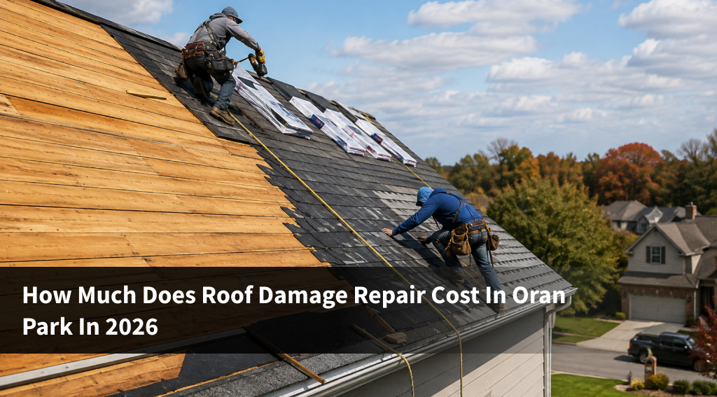 Roof damage repair cost Oran Park